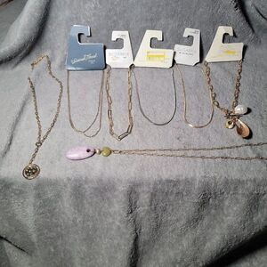 A New Day Sugarfix Universal Thread Womens Golden Huge Necklace Jewelry Bundle